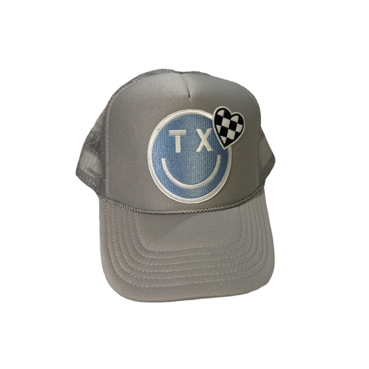 Grey TX Smiley Trucker