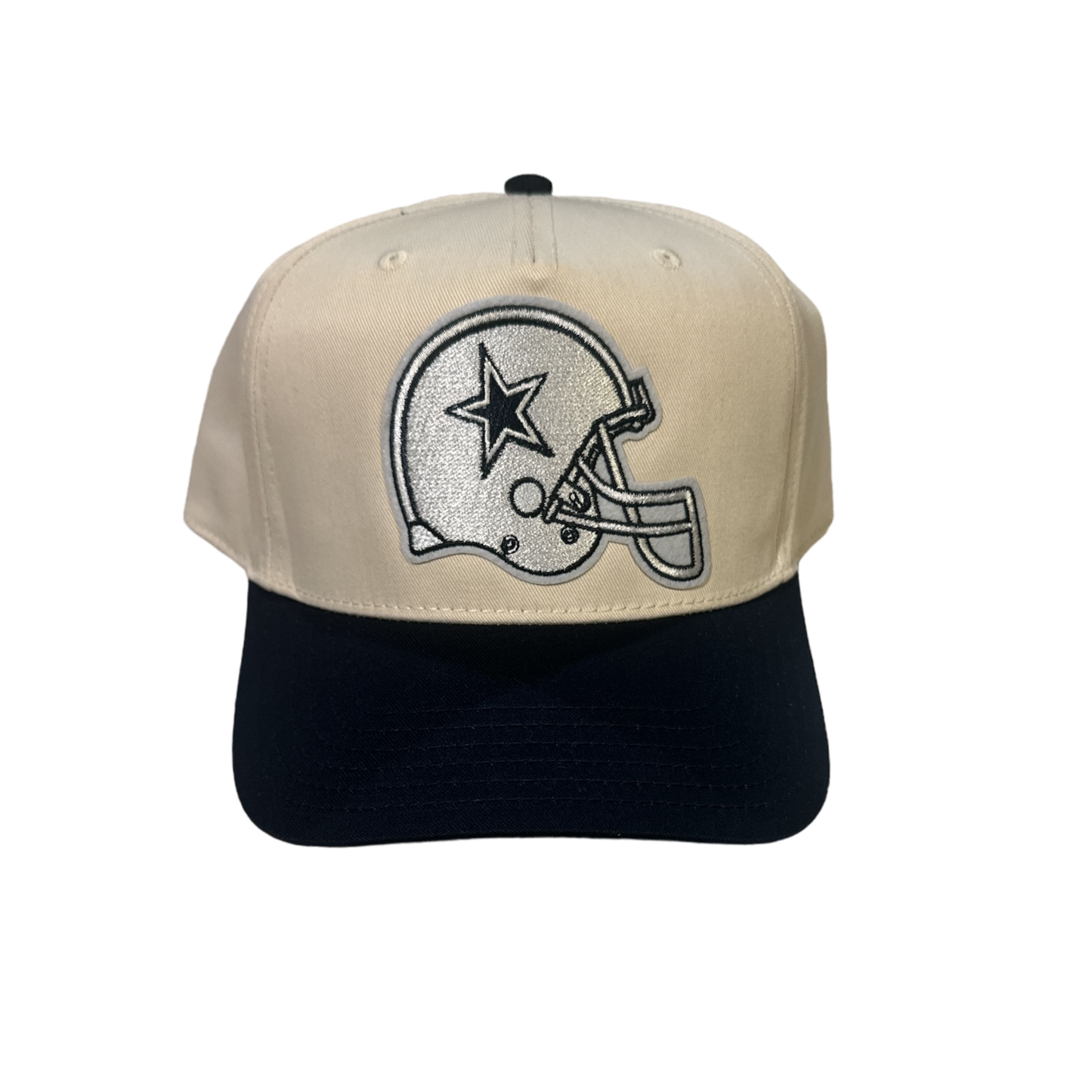 Tan + Navy Cowboys Snapback