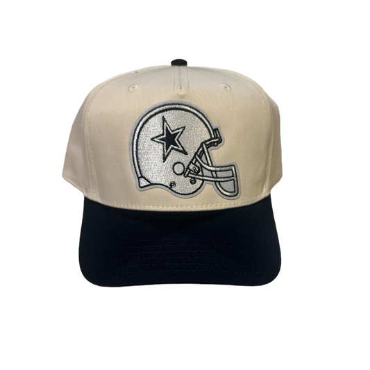 Tan + Navy Cowboys Snapback